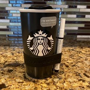Starbucks writable travel mug